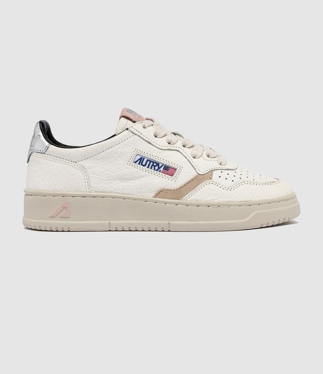 Baskets Medalist Low Femme Leat Elep Slv Bk Pw Gr