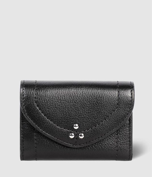 Porte-monnaie Helmut PM Cuir Noir Silver