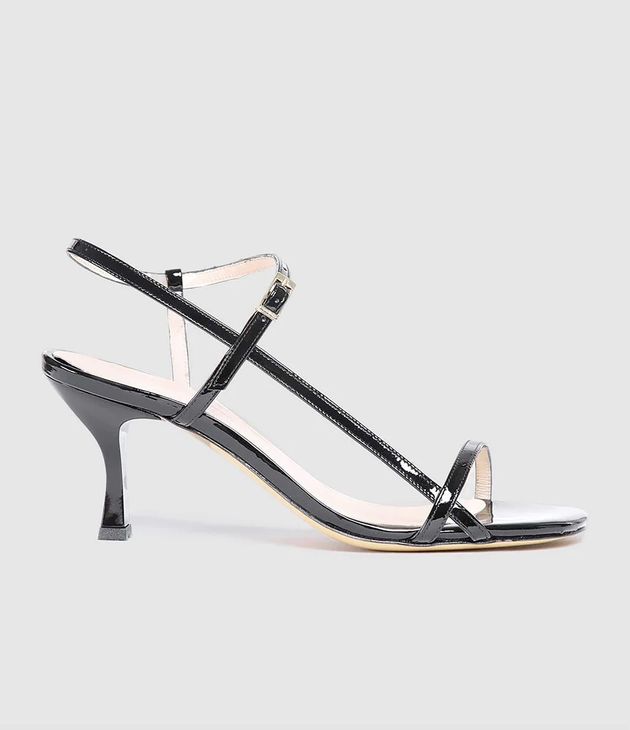 Sandales Sublim Cuir Verni Noir