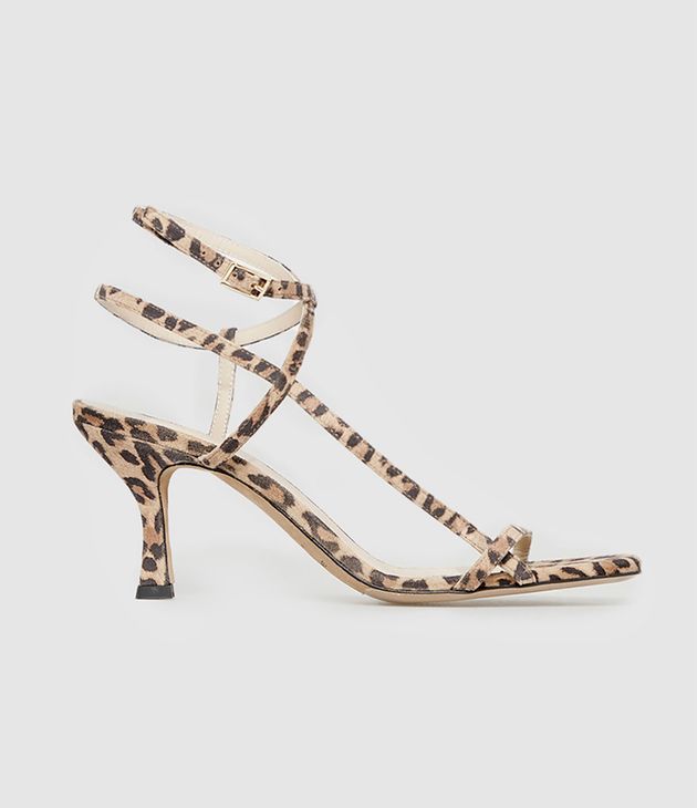 Sandales Sublim Double Cuir Suédé Léopard