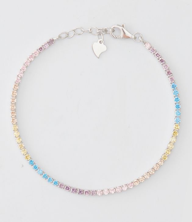 Bracelet Beach Argent Multicolore