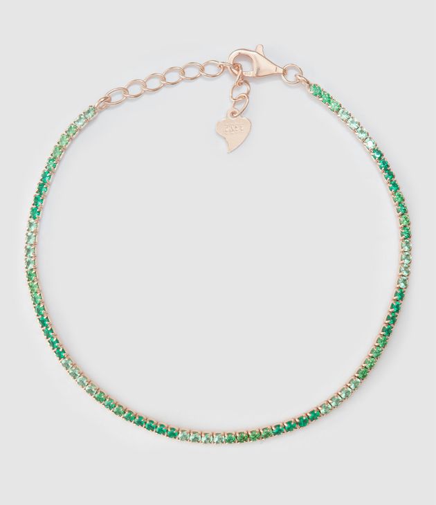 Bracelet Mana Argent Rosé Vert